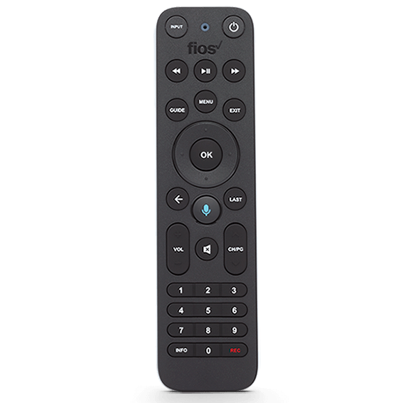 Product view of the Fios TV Voice device for use with Fios TV One