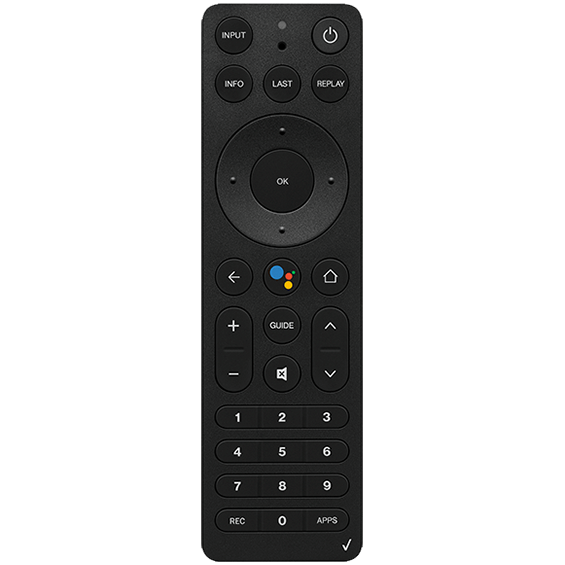 Front view product photo of Fios Stream TV Voice Remote